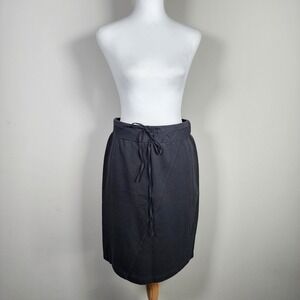 Sandwich Stretch Skirt Womens‎ XS Pencil Mini Charcoal Preppy Office Corporate